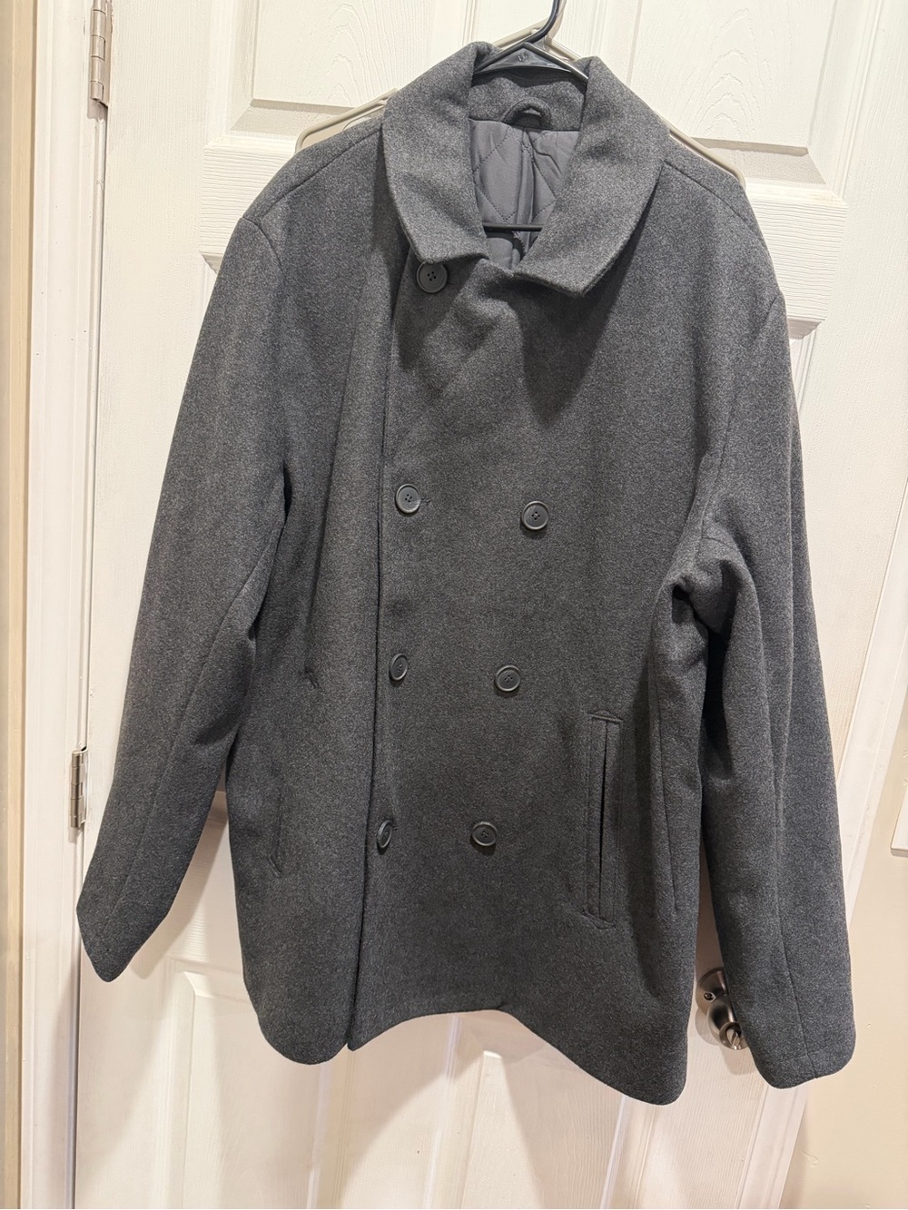 Old Navy Men's Double-Breasted Trench Coat - Gray